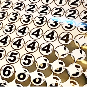 ONLY STICKERS STARTING NUMBERS 200pcs 